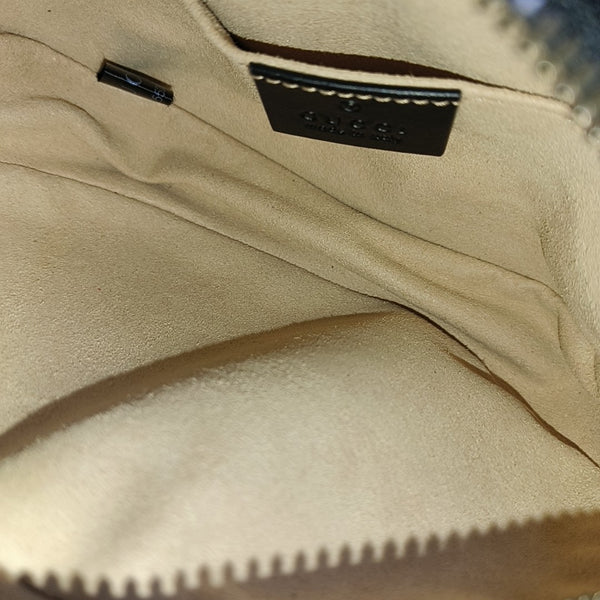 Authenticated pre-owned GG Marmont Calfskin Black - Belt Bag at Looply