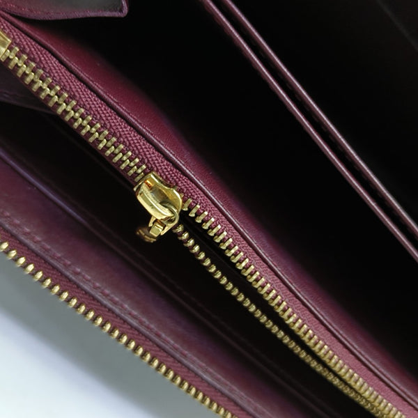 ZIPPY Monogram Patent Leather Red Wallet