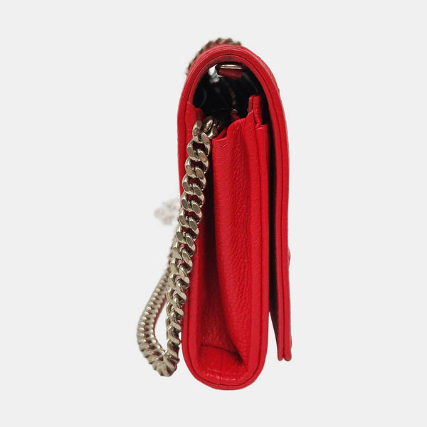 Authenticated pre-owned Diorama Calfskin Red - Shoulder Bag at Looply