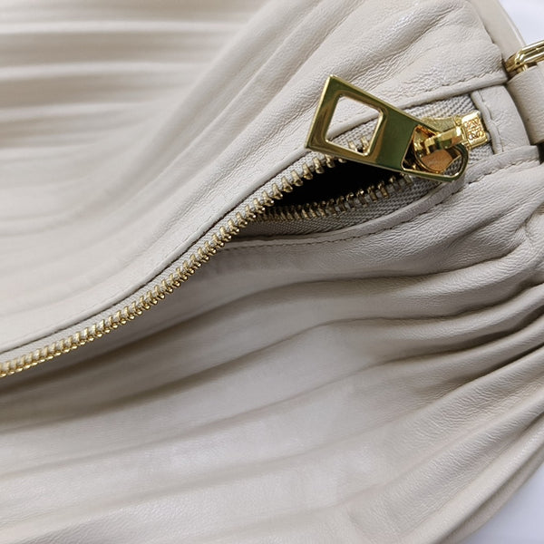 Nest Backet Calfskin White