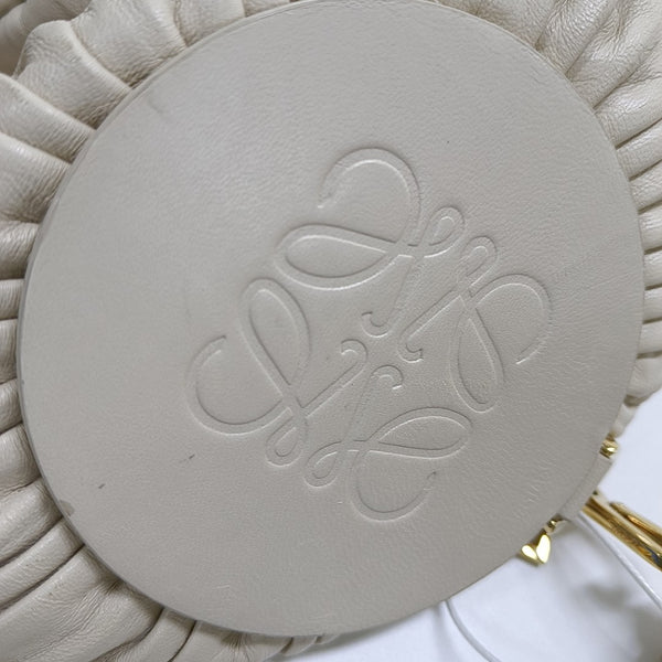 Nest Backet Calfskin White