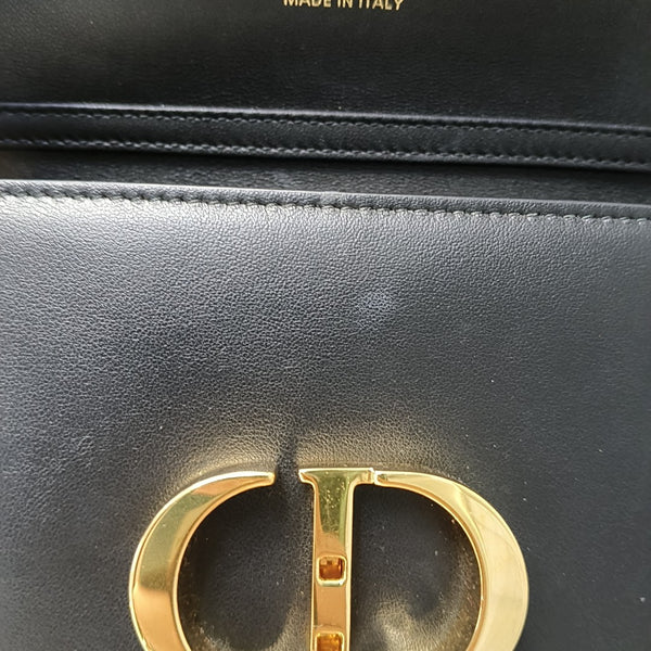 30 Montaigne Mini Calfskin Black