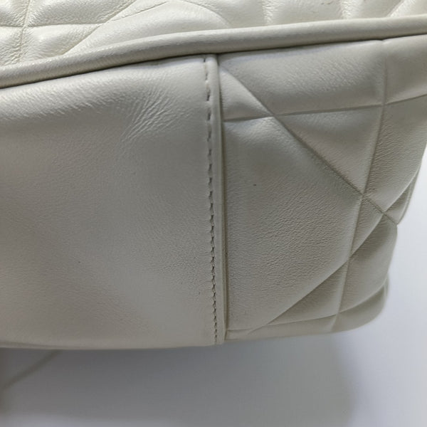 Lady 95.22 Small Cannage Calfskin White
