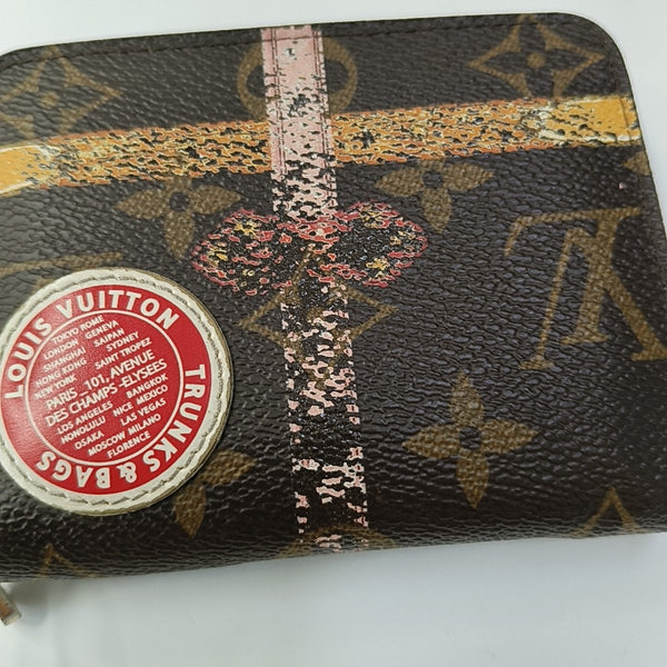 ZIPPY Monogram Coated Canvas Brown Wallet