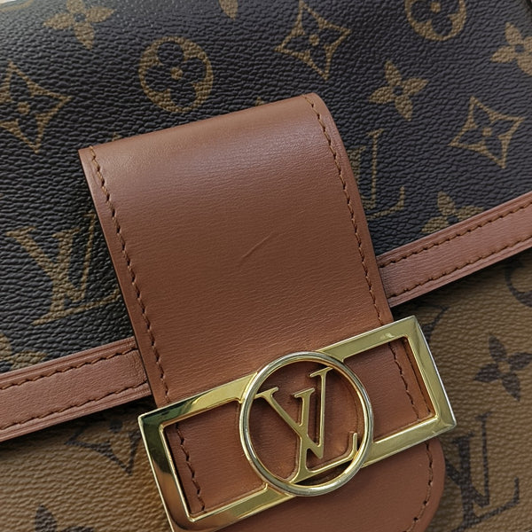 DAUPHINE MM Monogram Coated Canvas Brown