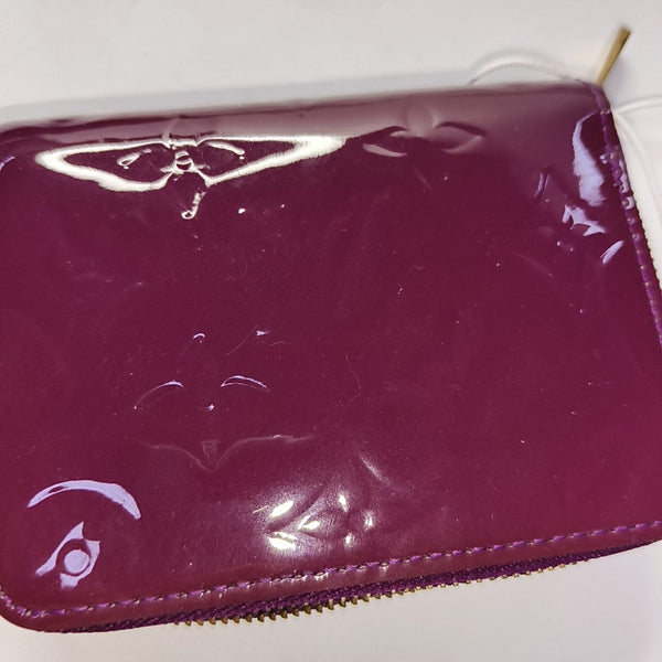ZIPPY Monogram Patent Leather Red Wallet