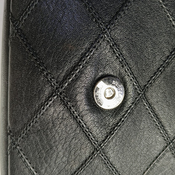 COLLEGE Medium Quilted Calfskin Black