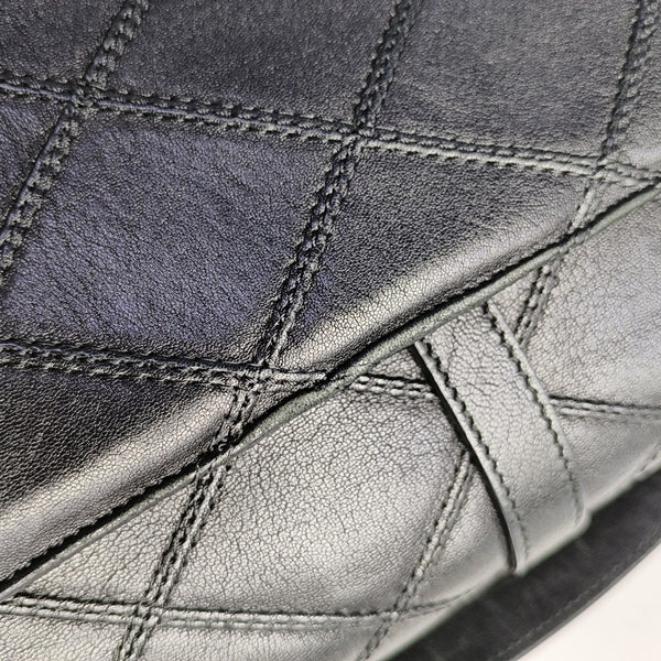COLLEGE Medium Quilted Calfskin Black