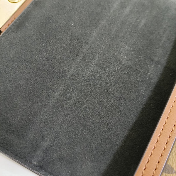 DAUPHINE Mini Monogram Coated Canvas Brown
