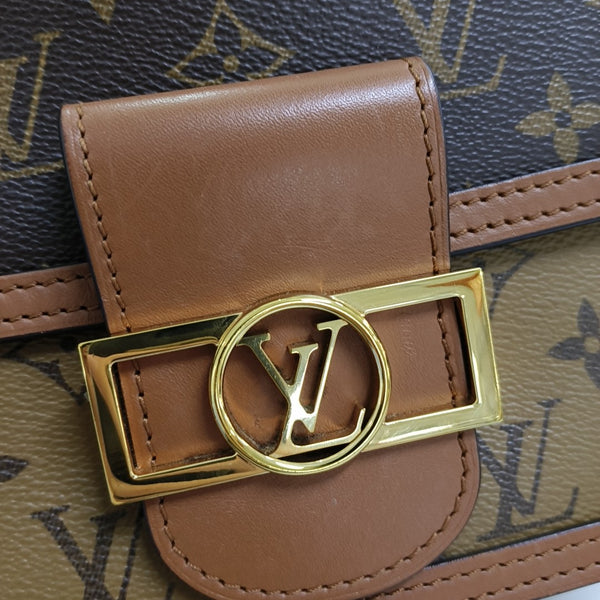 DAUPHINE Mini Monogram Coated Canvas Brown