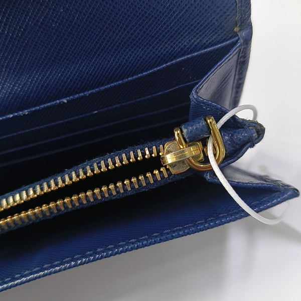 Mini Bag Saffiano Calfskin Blue Wallet