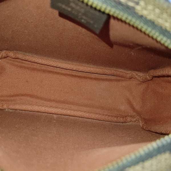 TROUSSE MAKE UP Damier Ebene Coated Canvas Brown