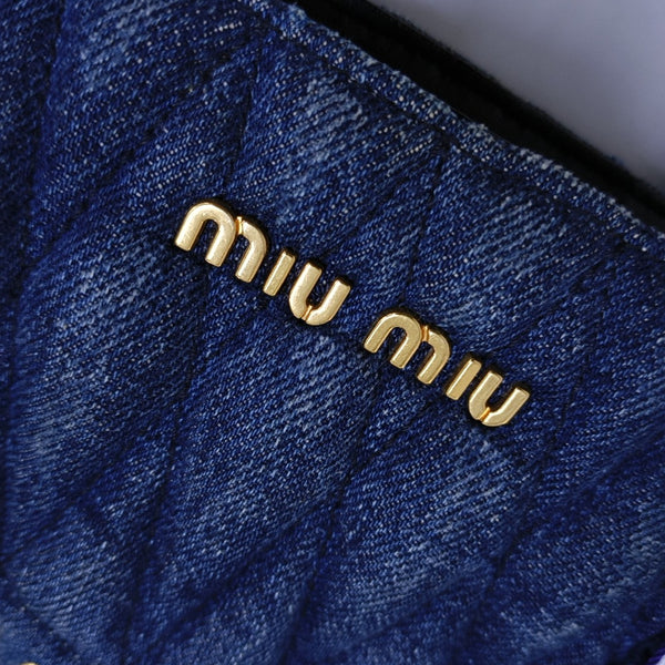 Zipper Wallet Denim Blue