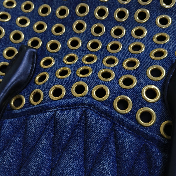 Zipper Wallet Denim Blue