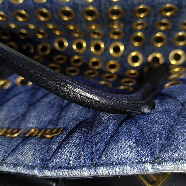 Zipper Wallet Denim Blue