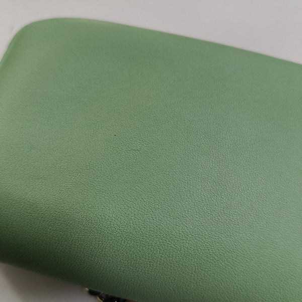 Authenticated pre-owned Baguette Nano Calfskin Green - Shoulder Bag at Looply