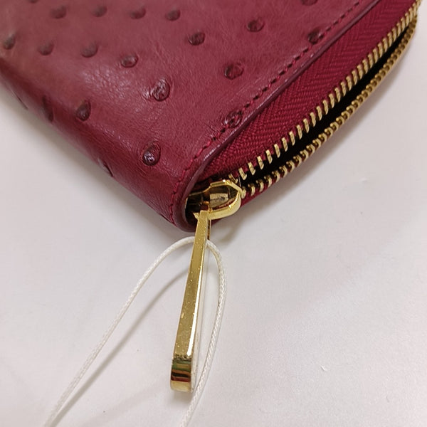 BRAZZA Ostrich Red Wallet