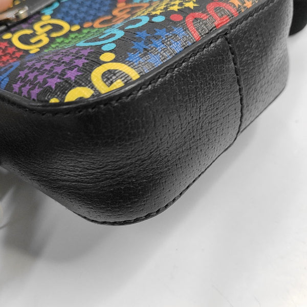 Psychedelic Monogram Coated Canvas Black