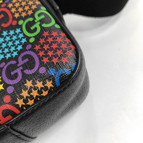 Psychedelic Monogram Coated Canvas Black