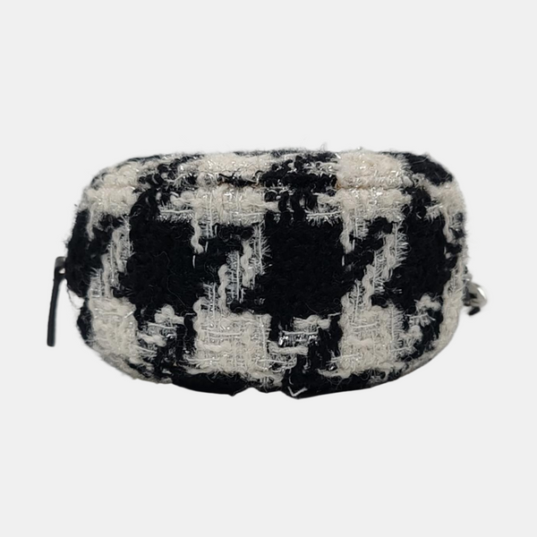 Authenticated pre-owned Chanel 19 Quilted Wool Black - Crossbody Bag at Looply