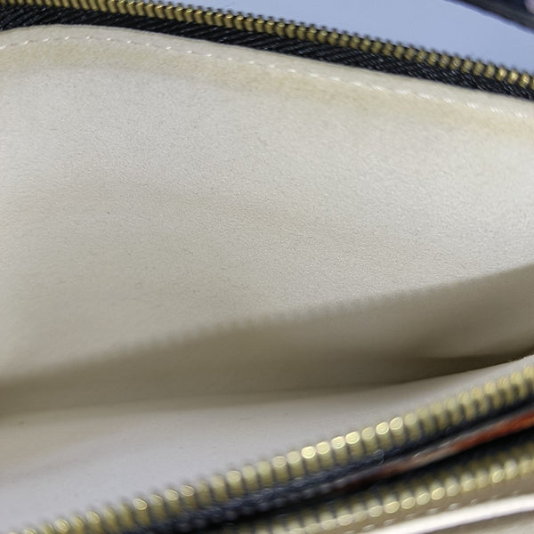 DOUBLE ZIP Coated Canvas Multicolor