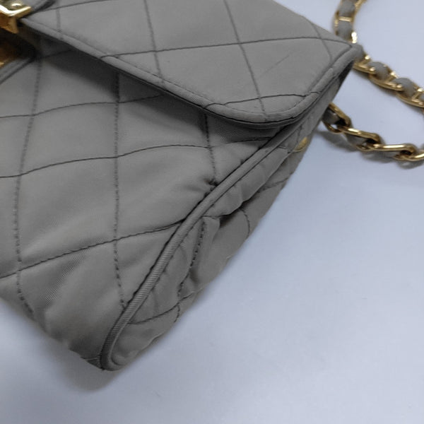 Quilted Nylon Beige