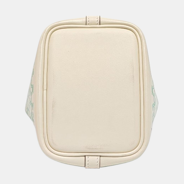 Authenticated pre-owned Picotin Lock 12 Swift White - Top Handle Bag at Looply