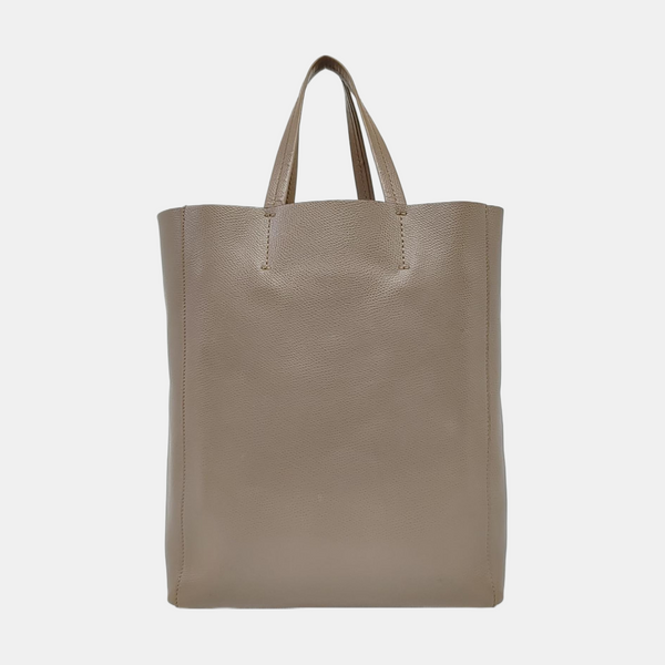 Authenticated pre-owned Vertical Cabas Calfskin Gray - Crossbody Bag at Looply