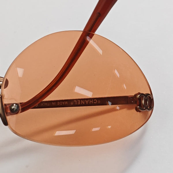 Metal Sunglasses Orange