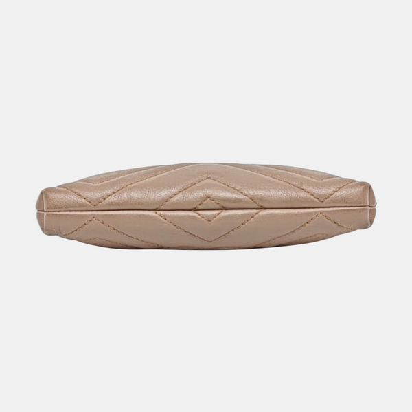 Authenticated pre-owned GG Marmont Calfskin Beige - Top Handle Bag at Looply