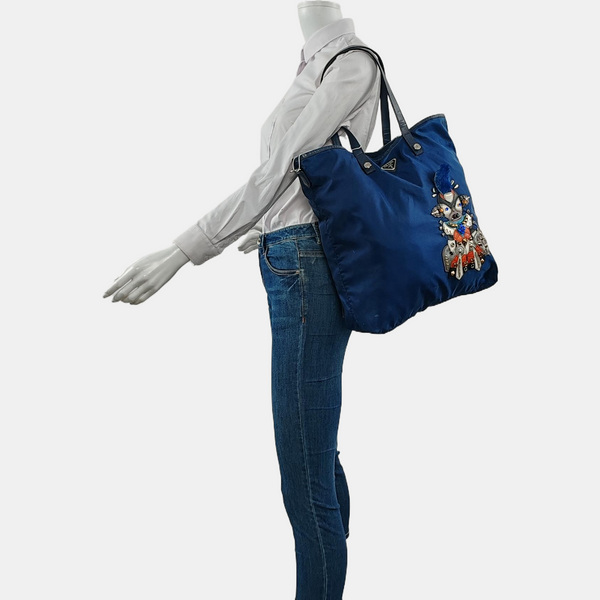 Authenticated pre-owned Nylon Crossbody Bag Nylon Blue - Handbags at Looply