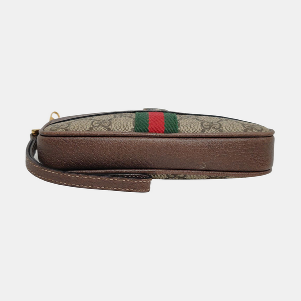 Authenticated pre-owned Ophidia Monogram Coated Canvas Beige - Clutch at Looply