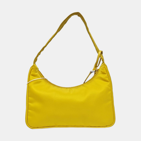 Authenticated pre-owned Re-Edition2000 Mini Nylon Yellow - Top Handle Bag at Looply