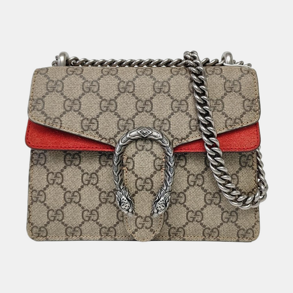 Authenticated pre-owned Dionysus Super Mini Monogram Coated Canvas Beige - Crossbody Bag at Looply