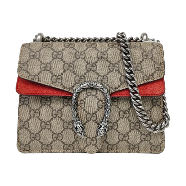 Authenticated pre-owned Dionysus Super Mini Monogram Coated Canvas Beige - Crossbody Bag at Looply