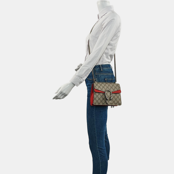 Authenticated pre-owned Dionysus Super Mini Monogram Coated Canvas Beige - Crossbody Bag at Looply
