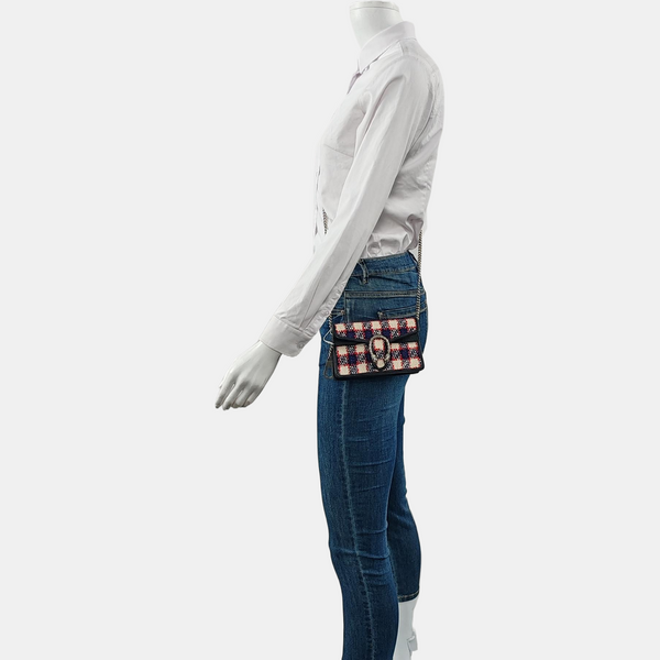 Authenticated pre-owned Dionysus Super Mini Wool Multicolor - Shoulder Bag at Looply