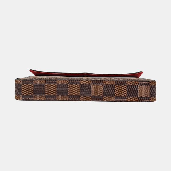 Authenticated pre-owned Félicie Damier Ebene Coated Canvas Brown - Shoulder Bag at Looply