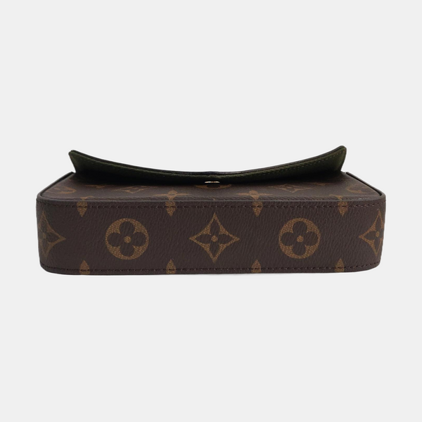 Authenticated pre-owned Félicie Monogram Coated Canvas Brown - Crossbody Bag at Looply