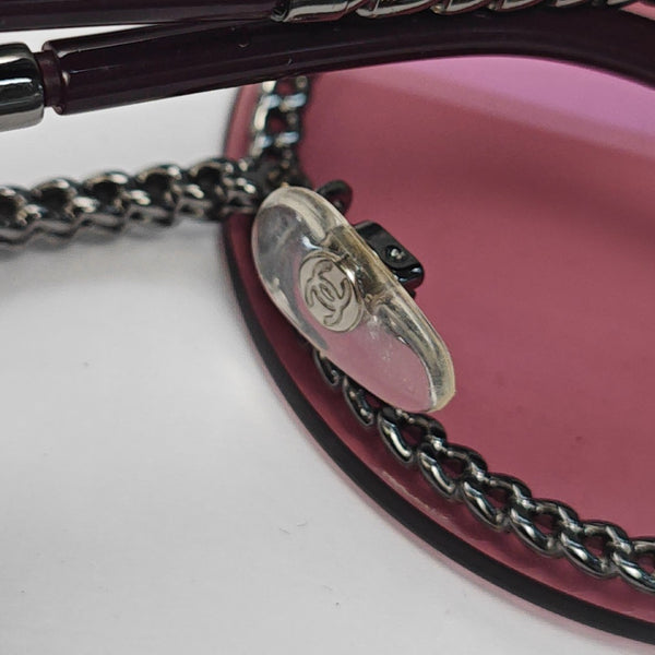 Metal Sunglasses Purple