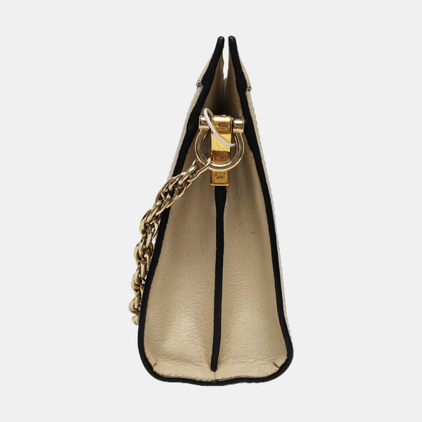 Authenticated pre-owned Ophidia Small Calfskin White - Shoulder Bag at Looply