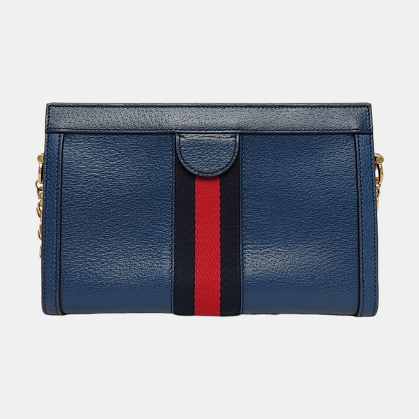 Authenticated pre-owned Ophidia Small Calfskin Blue - Shoulder Bag at Looply