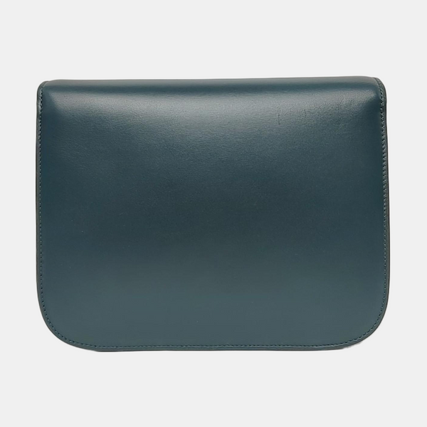 Authenticated pre-owned CLASSIC BOX Medium Calfskin Green - Shoulder Bag at Looply