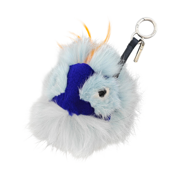 Fur Bag Charm Blue