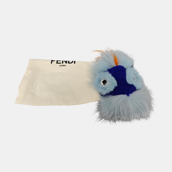 Fur Bag Charm Blue