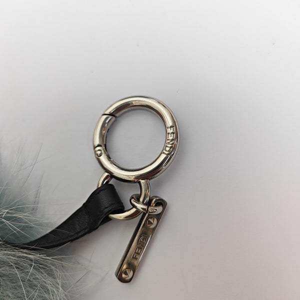 Fur Bag Charm Blue