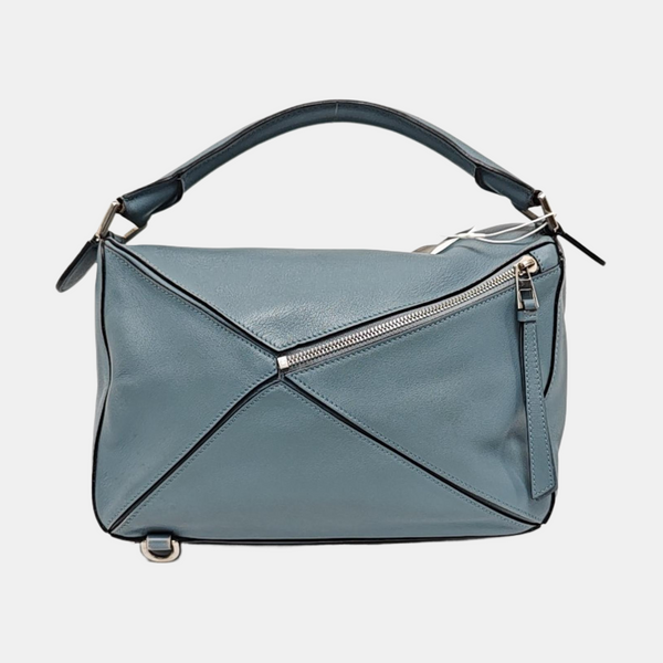 Authenticated pre-owned Puzzle Small Calfskin Blue - Shoulder Bag at Looply