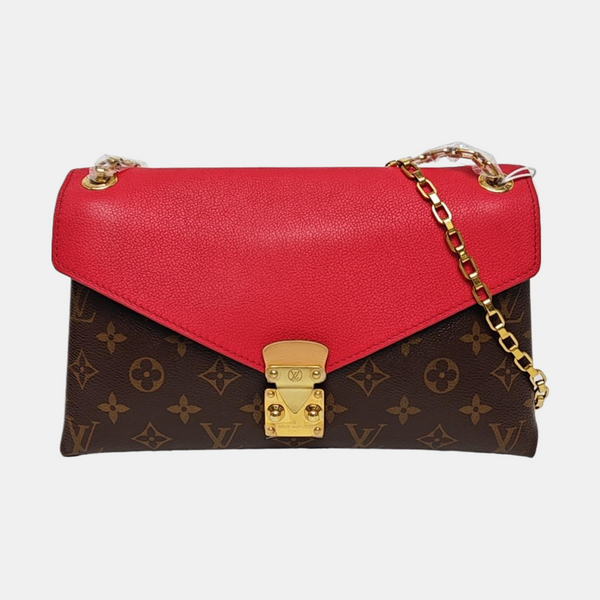 Authenticated pre-owned Pallas Monogram Coated Canvas Brown - Shoulder Bag at Looply