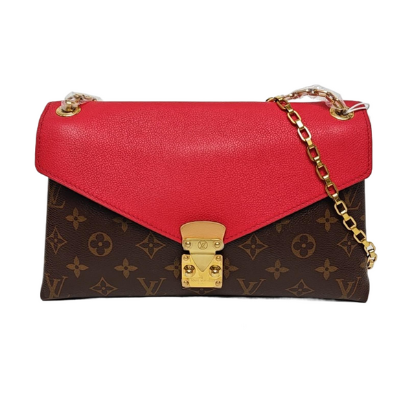 Authenticated pre-owned Pallas Monogram Coated Canvas Brown - Shoulder Bag at Looply
