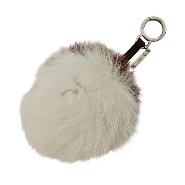 Fur Bag Charm White